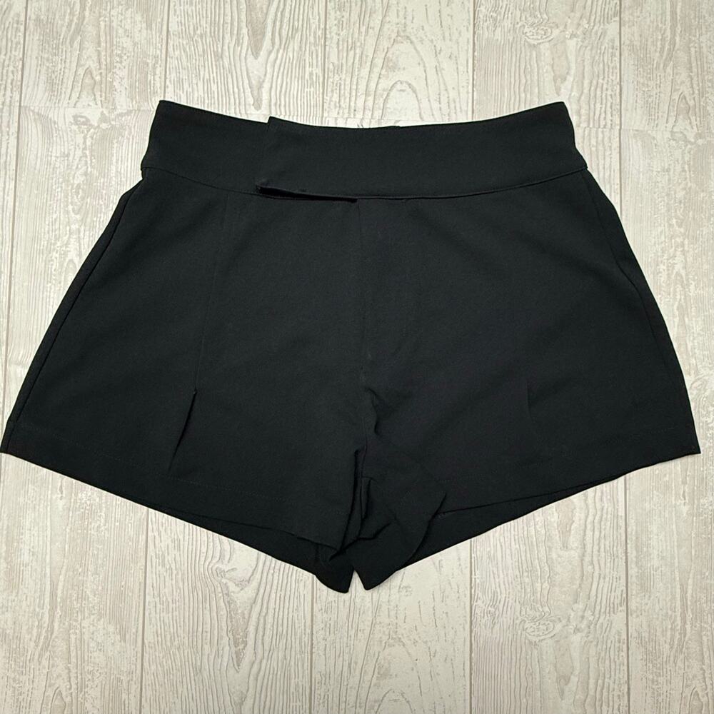 Sincerely Jules Women’s Black High Waisted Dress Shorts Size 7/28 Stretch